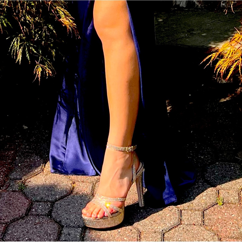 Jessica Simpson glitter heels